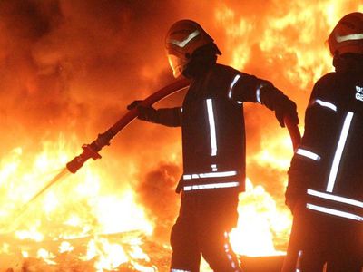 1 января в Висагинасе пожарные трижды выезжали на вызовы - В Висагинасе