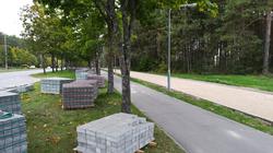 В Висагинасе продолжается ремонт тротуаров: планы на 2026 год