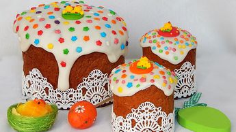Пасхальные куличи в магазине "Vilkaragis"