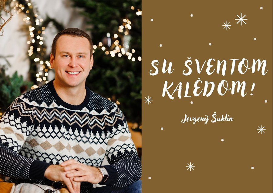 Šventų Kalėdų proga komandos vardu linkiu tikėjimo, meilės ir vilties - Sveikinimai