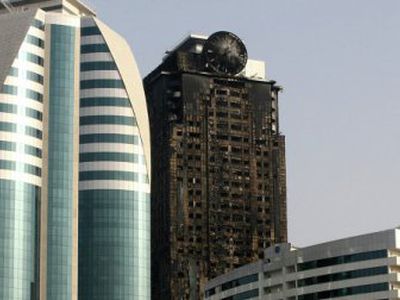 Причиной пожара в «Грозном-Сити» стало короткое замыкание - В Мире