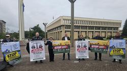 У стен Сейма пикет работников ИАЭС