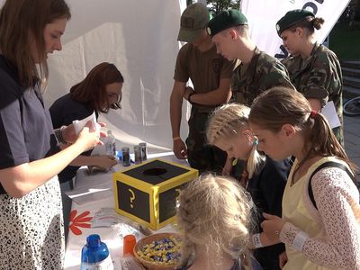 Остановка путешествующего "Года молодежи" в Висагинасе (видео) - В Висагинасе