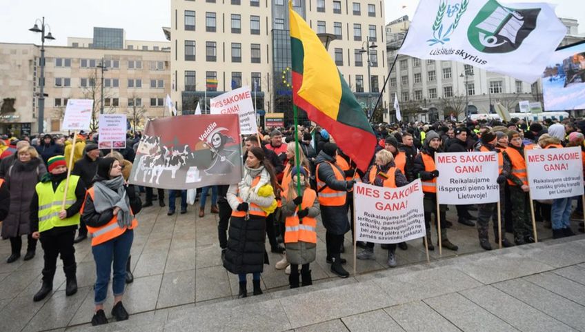 Литовские фермеры продолжат акцию протеста