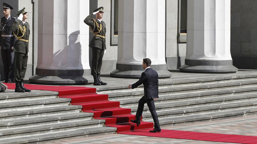 V. Zelenskis inauguruotas Ukrainos prezidentu