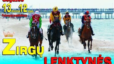 На пляже Паланги – сильнейшие беговые лошади Литвы