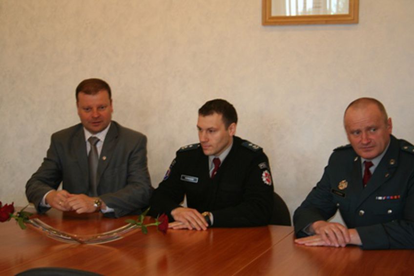 Висагинас посетил генеральный комиссар полиции Литвы                                                
