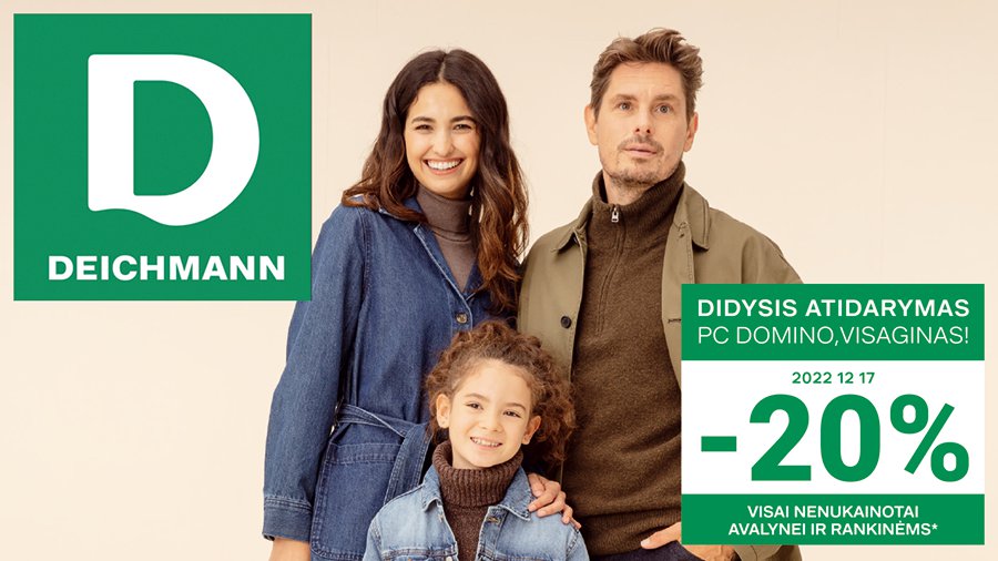 Торжественное открытие в ТЦ «DOMINO» - DEICHMANN - продавец обуви №1 в Европе! - В Висагинасе