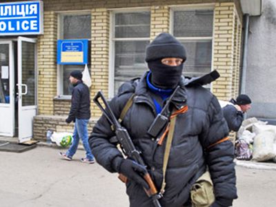 В окрестностях Славянска сожгли поселковую администрацию - В Мире