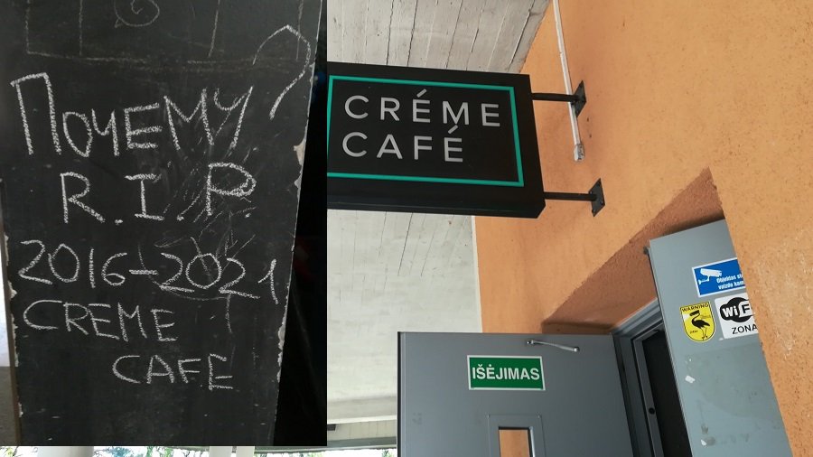 Висагинцы остались без Crème Café. Почему это произошло? (дополнено) - В Висагинасе
