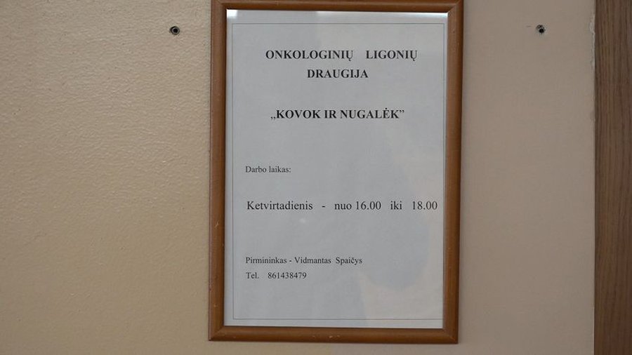 Общество онкобольных «Kovok ir nugalėk» может возобновить свою деятельность - В Висагинасе