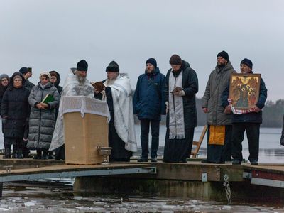 Висагинские православные отметили Крещение Господне (видео) - В Висагинасе