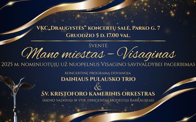 5 декабря состоится церемония награждения „Мой город - Висагинас“ - Висагинас и висагинцы