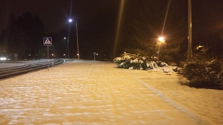 Первый снег! (Фоторепортаж) - В Висагинасе