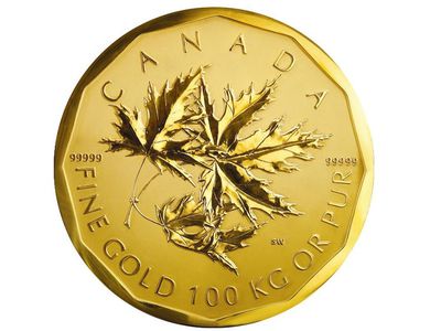 В Вильнюсе – бесплатный показ самой большой в мире золотой монеты в «Один миллион долларов 2007» - Литва и страны Балтии