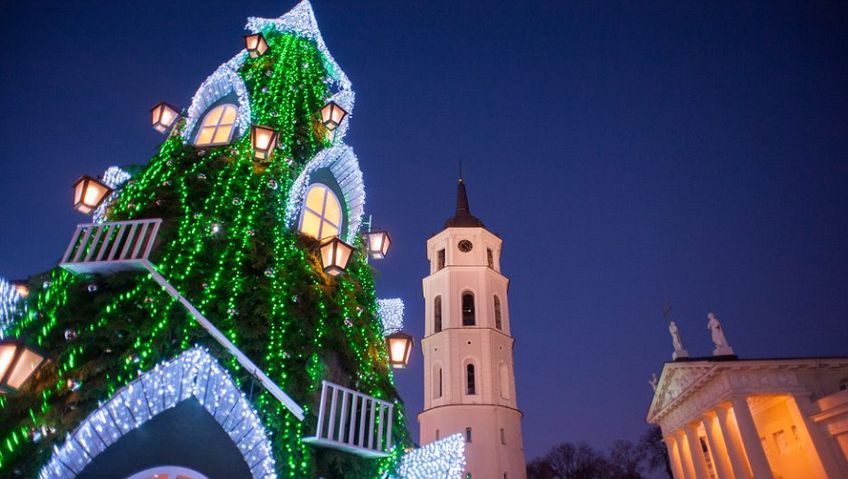 В Вильнюсе через две недели зажгут огни на рождественской елке