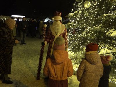 Как прошел праздник зажжения огней на Висагинской елке. 2 часть (видео) - В Висагинасе