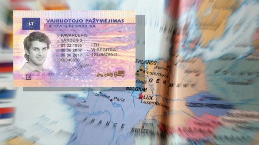 Предлагается установить, чтобы водительское удостоверение было подходящим документом для идентификации личности - Литва и страны Балтии