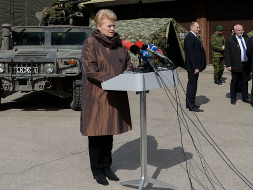 Грибаускайте: в Литве могут разместить сухопутные войска НАТО