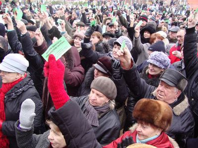 Требуем достойных условий жизни!

 - В Висагинасе