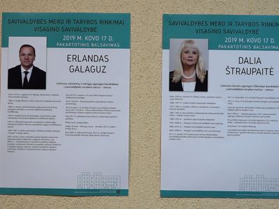 Результаты предварительного голосования во втором туре выборов мэра Висагинаса (обновляется) - Выборы 2019