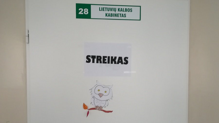 Висагинские школы присоединились к забастовке учителей - В Висагинасе
