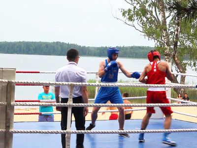 Мечты сбываются. Турнир по боксу прошел под открытым небом (видео) - В Висагинасе