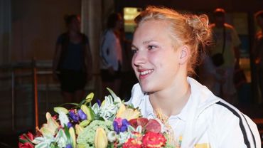 Namo sugrįžo Lietuvą pasaulio plaukimo čempionate garsinusi R. Meilutytė
