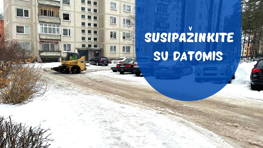 Pristatome preliminarų kiemų pravažiavimų valymo grafiką savaitei - Visagine