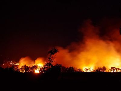 Miškų gaisrai iš Italijos persimetė į Slovėniją, evakuoti keturi kaimai - Pasaulyje