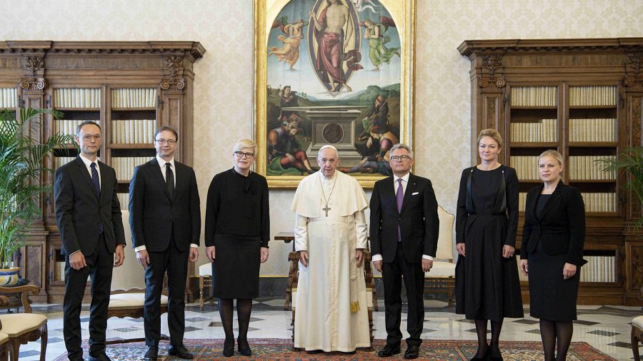 Ингрида Шимоните встретилась с Папой Римским Франциском - В Мире