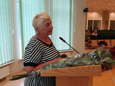 Совет проводил В. Бейнорене на пенсию. Но торжества не получилось - В Висагинасе