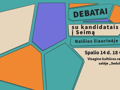 Visagine vyks Nalšios šiaurinės apygardos kandidatų į Seimą debatai - Visagine