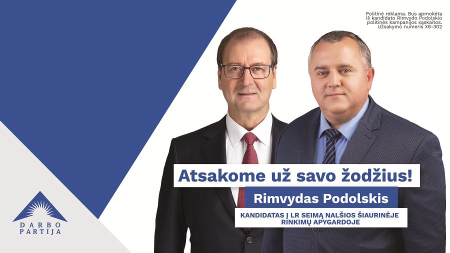 V. Uspaskich: Mielieji, atėjo metas pasirinkti mūsų siūlomą drąsią ir ambicingą programą, o jums – neskurdų, orų gyvenimą - Rinkimai 2020