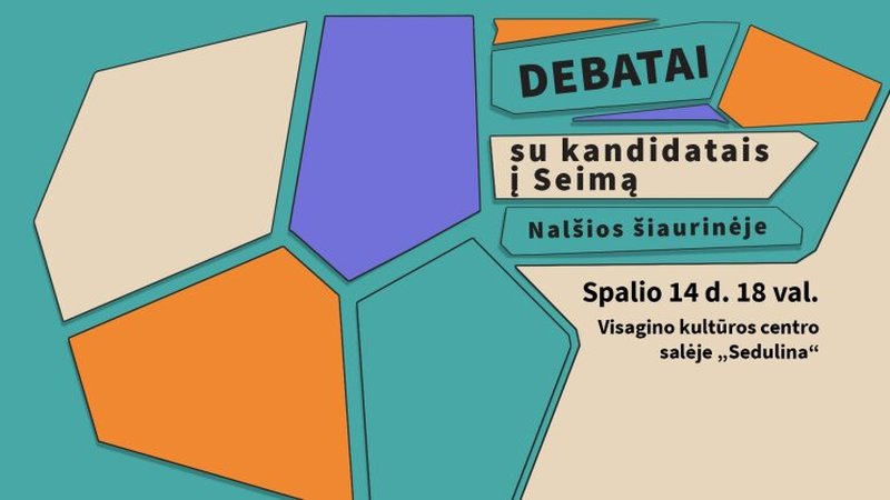 Visagine vyks Nalšios šiaurinės apygardos kandidatų į Seimą debatai - Visagine