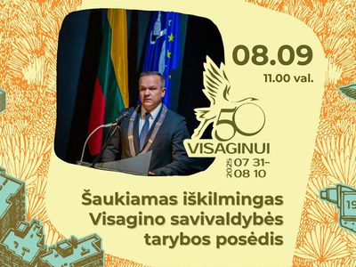 Торжественное заседание Висагинского Совета состоится 9 августа - В Висагинасе