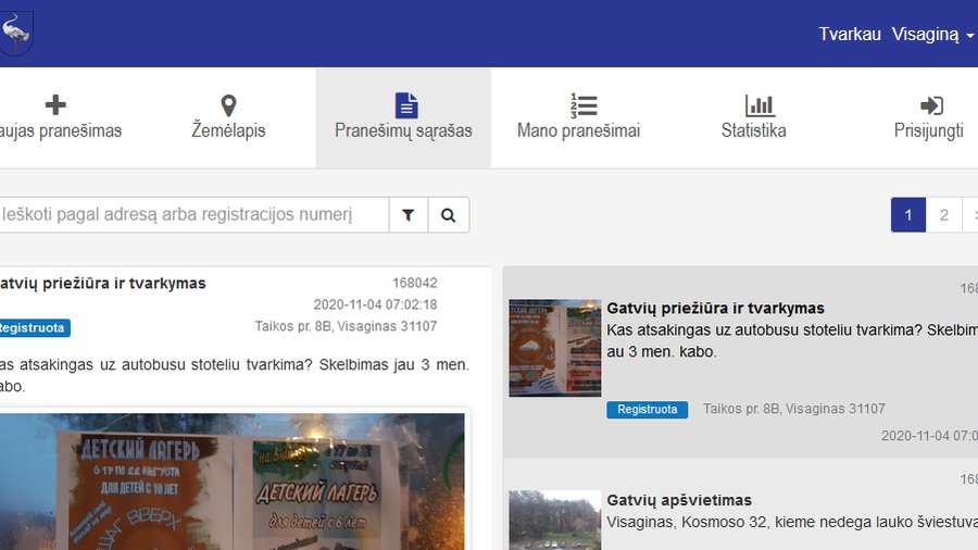 Каждый может участвовать в наведении порядка в городе. Жаловаться можно на многое - В Висагинасе