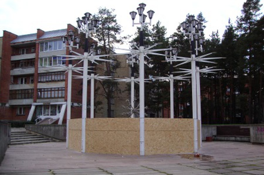 Что с городским фонтаном? - В Висагинасе