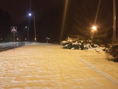 Первый снег! (Фоторепортаж) - В Висагинасе