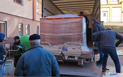 Гуманитарная помощь из Германии снова прибыла в Висагинас - В Висагинасе