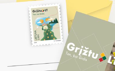 Выпущена новая почтовая марка «Возвращаюсь в Литву - туда, где сердце» - Литва и страны Балтии