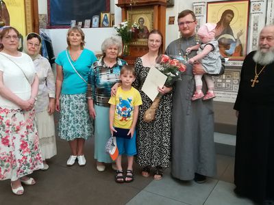 Медалью «За любовь и верность» награждены иерей Олег Шляхтенко и его супруга - В Висагинасе