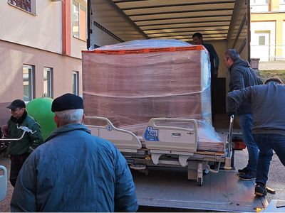 Гуманитарная помощь из Германии снова прибыла в Висагинас - В Висагинасе