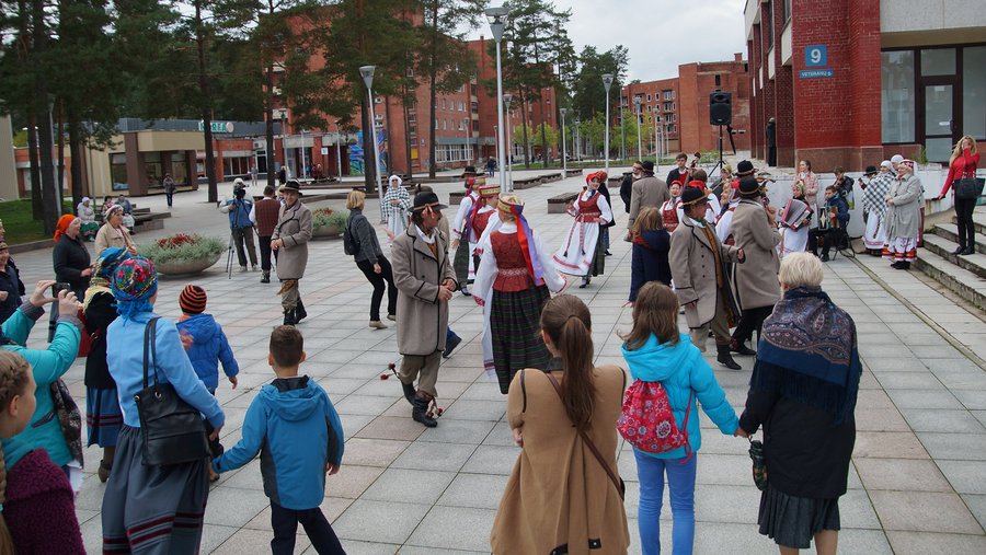 Акция " Вся Литва танцует" в Висагинасе - В Висагинасе