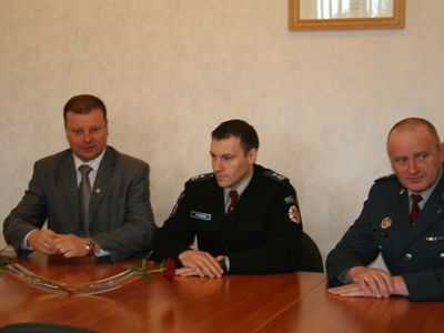 Висагинас посетил генеральный комиссар полиции Литвы                                                 - В Висагинасе