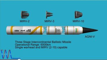 Индия испытала баллистическую ракету Agni-V