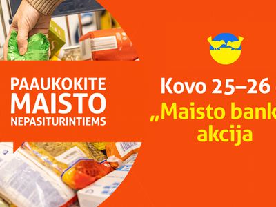 „Maisto bankas“ kviečia dalyvauti labdaros ir paramos akcijoje - Visagine
