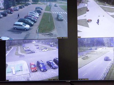 Система городского видеонаблюдения содержится для выписки штрафов за нарушение ПДД? (видео) - В Висагинасе