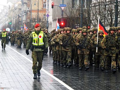 По случаю 100-летия восстановления литовской армии Л.Кащюнас предлагает провести военный парад - Литва и страны Балтии