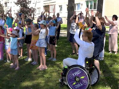 3 июля на алее прошла репетиция флэшмоба, который станет частью празднования 50-летия города - Висагинас и висагинцы